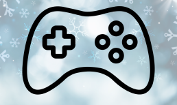 Controller vor winterlichem Hintergrund